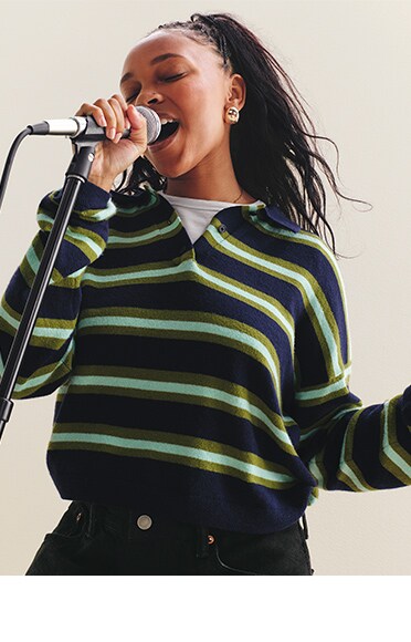 カシミヤタッチ ポロシャツ​​