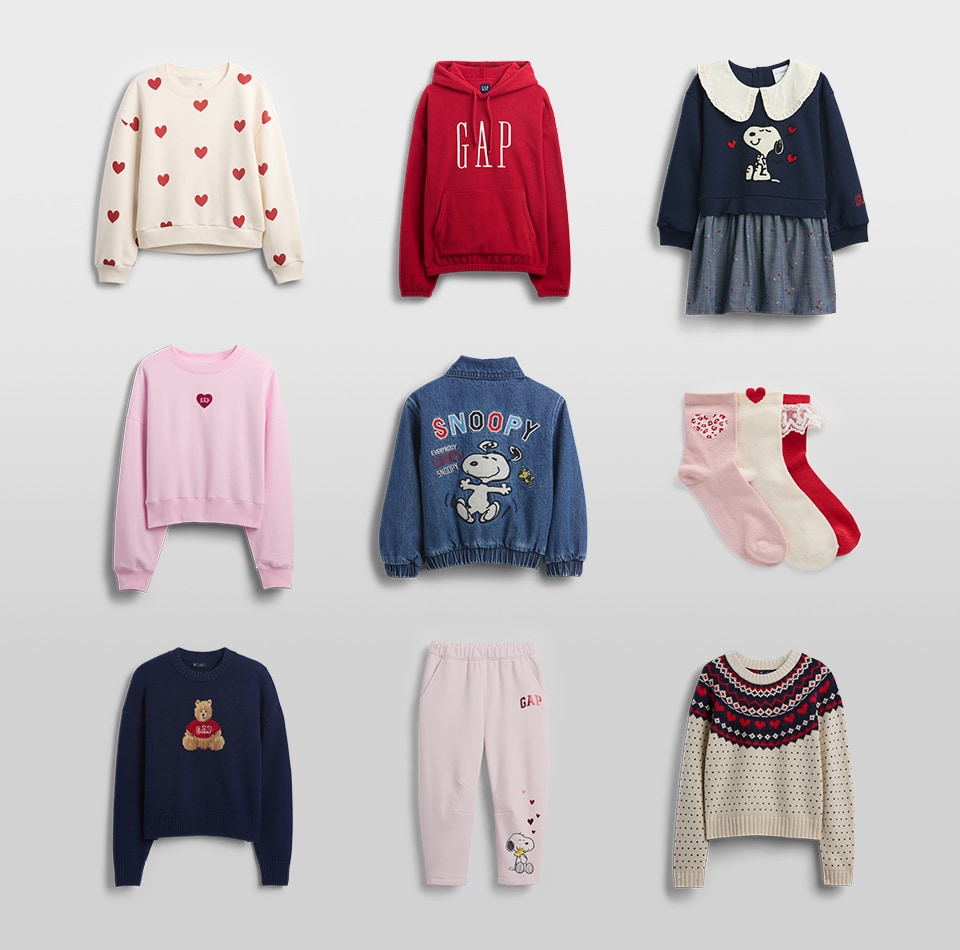 いつものコーデを遊び心のあるハート柄やビビットなトリコロールカラーでアップデート。